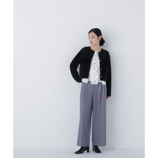 ナチュラルビューティーベーシック（NATURAL BEAUTY BASIC）/シャギーニットジャケット_3