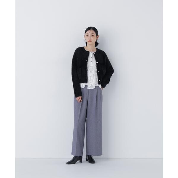 ナチュラルビューティーベーシック（NATURAL BEAUTY BASIC）/シャギーニットジャケット_5