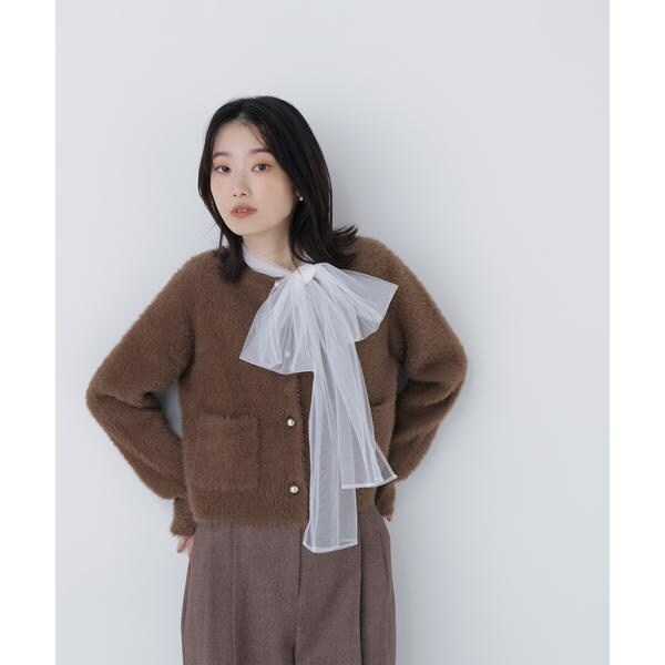 ナチュラルビューティーベーシック（NATURAL BEAUTY BASIC）/シャギーニットジャケット_17