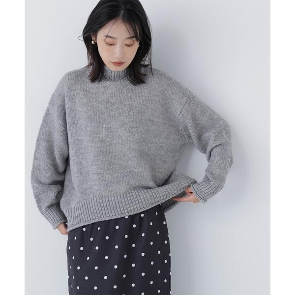 ナチュラルビューティーベーシック（NATURAL BEAUTY BASIC）/ロールネックニットブルオーバー