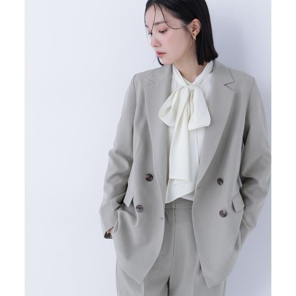ナチュラルビューティーベーシック（NATURAL BEAUTY BASIC）/クラッシー SETUP ダブルブレストジャケット