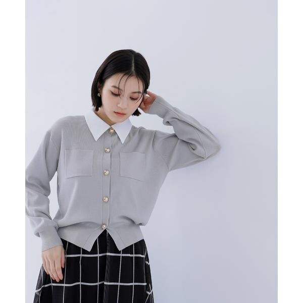 ナチュラルビューティーベーシック（NATURAL BEAUTY BASIC）/2wayカラーニットカーディガン_9