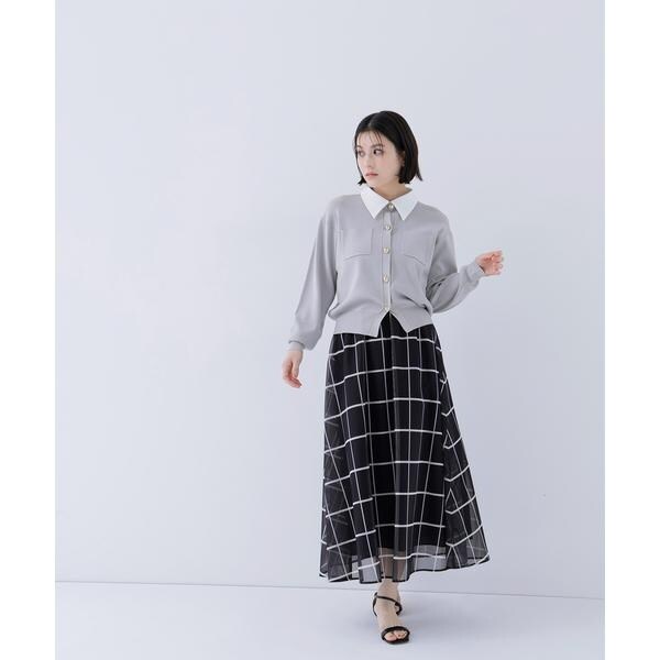 ナチュラルビューティーベーシック（NATURAL BEAUTY BASIC）/2wayカラーニットカーディガン_10