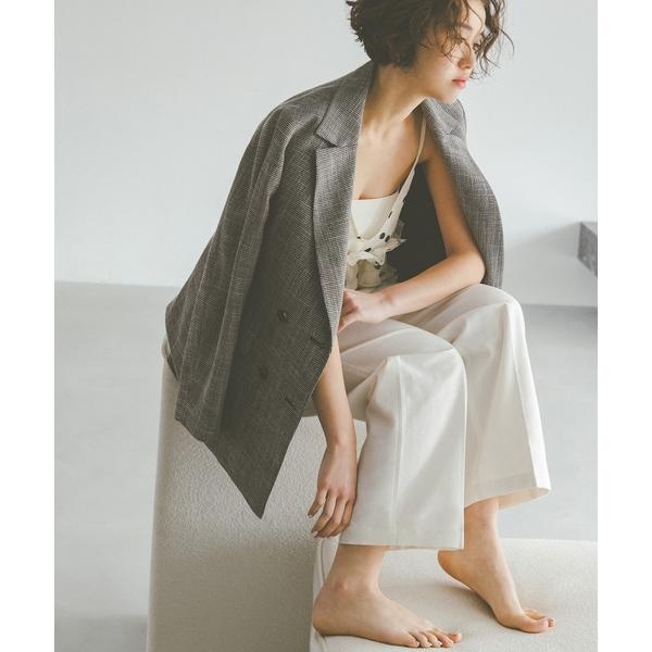 ナチュラルビューティーベーシック（NATURAL BEAUTY BASIC）/〈N．〉からみ織りダブルジャケット