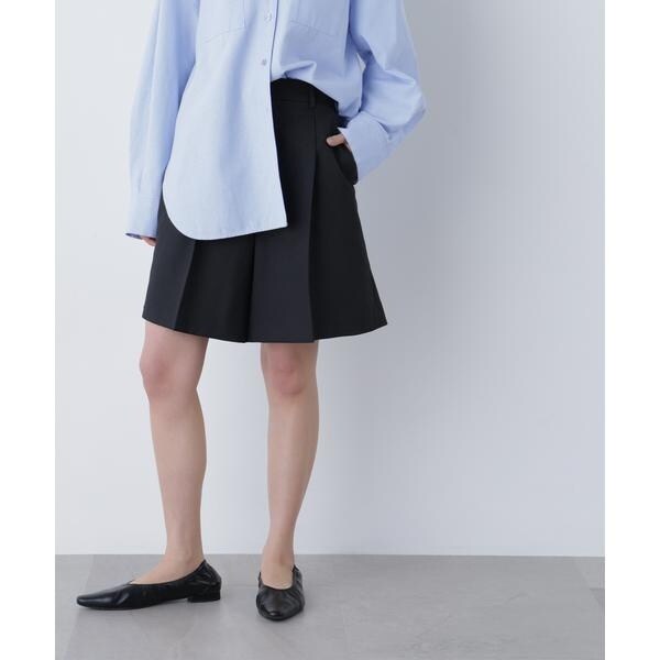 ナチュラルビューティーベーシック（NATURAL BEAUTY BASIC）/〈N．〉タックキュロットパンツ