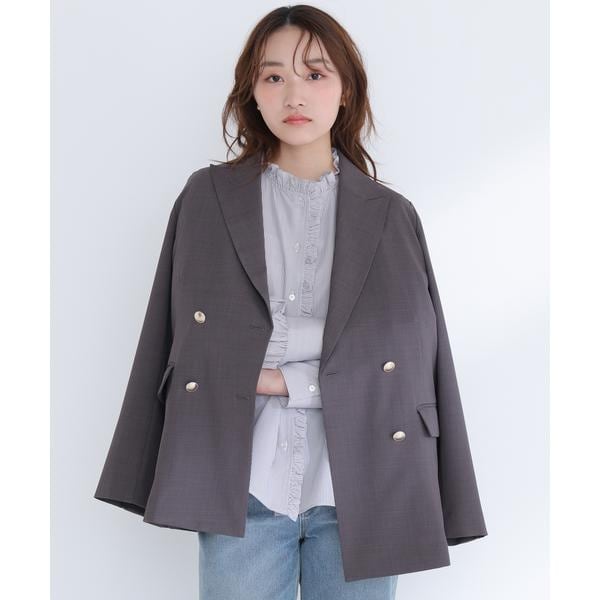 NATURAL BEAUTY BASIC ダブルブレストボクシージャケット NATURAL 