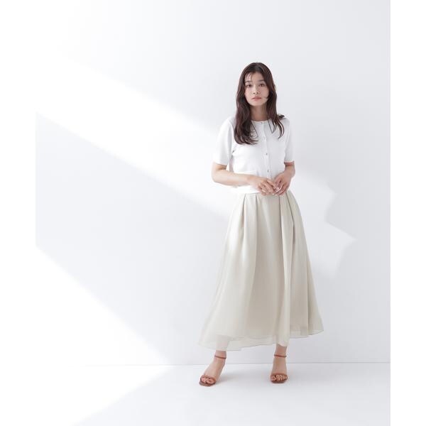 ナチュラルビューティーベーシック（NATURAL BEAUTY BASIC）/楊柳シアーフレアスカート