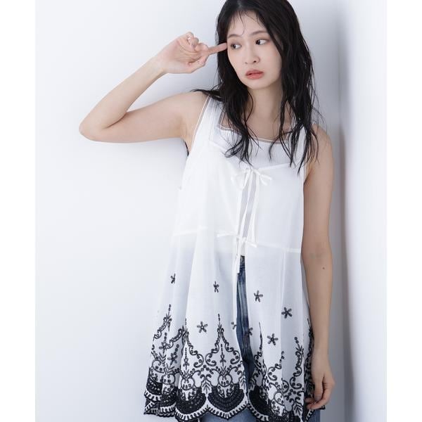 ナチュラルビューティーベーシック（NATURAL BEAUTY BASIC）/〈N．〉エンブロイダリーキャミチュニック