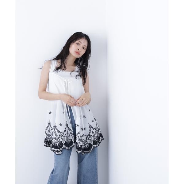 ナチュラルビューティーベーシック（NATURAL BEAUTY BASIC）/〈N．〉エンブロイダリーキャミチュニック_13