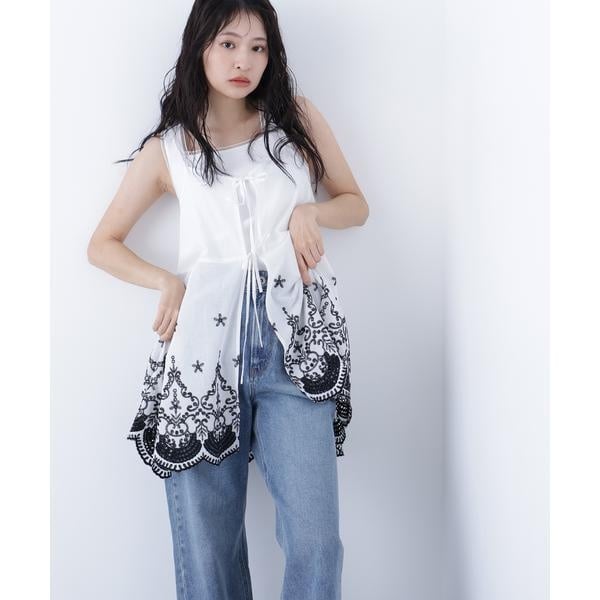 ナチュラルビューティーベーシック（NATURAL BEAUTY BASIC）/〈N．〉エンブロイダリーキャミチュニック_14