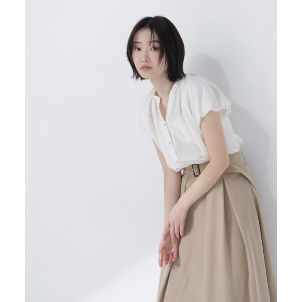 ナチュラルビューティーベーシック（NATURAL BEAUTY BASIC）/バルーンスリーブブラウス