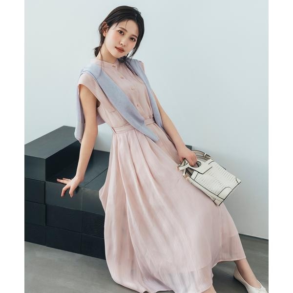 ナチュラルビューティーベーシック（NATURAL BEAUTY BASIC）/シャドーストライプワンピース