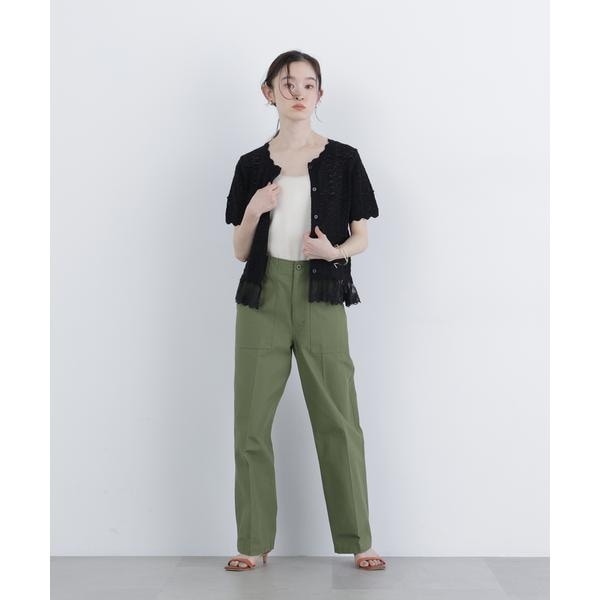 ナチュラルビューティーベーシック（NATURAL BEAUTY BASIC）/〈N．〉レースドッキング透かし編みカーディガン_9