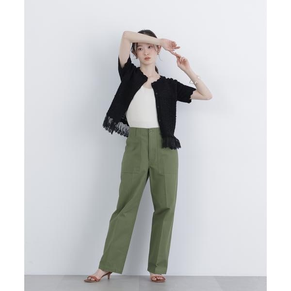 ナチュラルビューティーベーシック（NATURAL BEAUTY BASIC）/〈N．〉レースドッキング透かし編みカーディガン_10