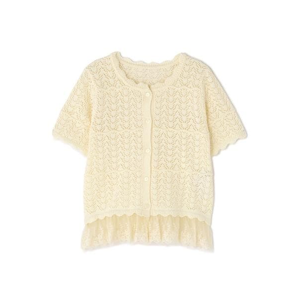 ナチュラルビューティーベーシック（NATURAL BEAUTY BASIC）/〈N．〉レースドッキング透かし編みカーディガン_14