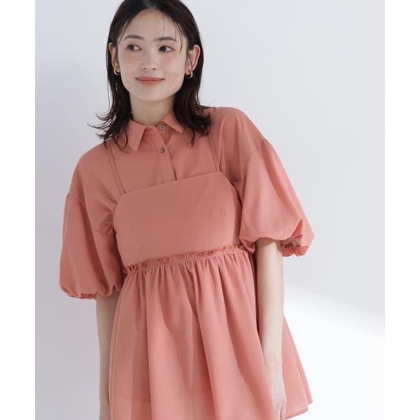 ナチュラルビューティーベーシック（NATURAL BEAUTY BASIC）/キャミレイヤードシャツ