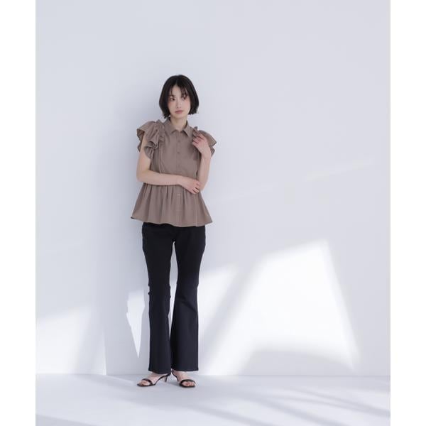 ナチュラルビューティーベーシック（NATURAL BEAUTY BASIC）/サイドリボンペプラムシャツ_17