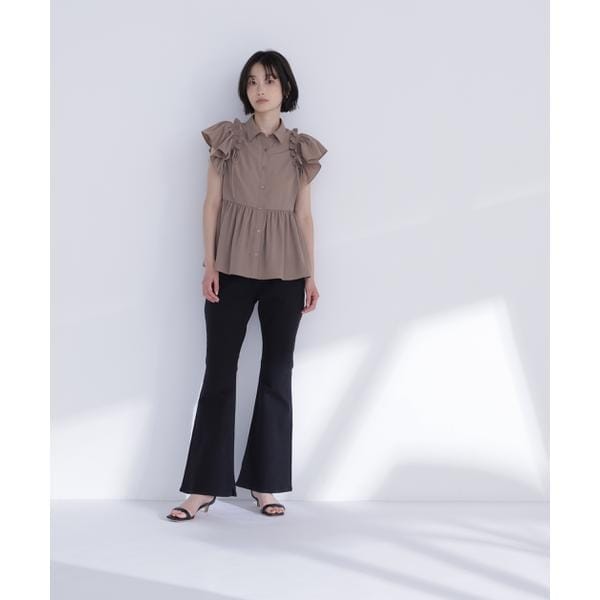 ナチュラルビューティーベーシック（NATURAL BEAUTY BASIC）/サイドリボンペプラムシャツ_19