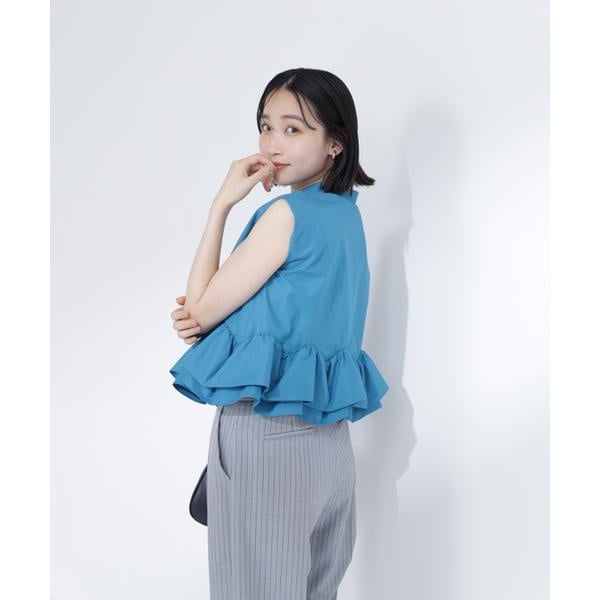 ナチュラルビューティーベーシック（NATURAL BEAUTY BASIC）/ヘムフリルシャツブラウス_1