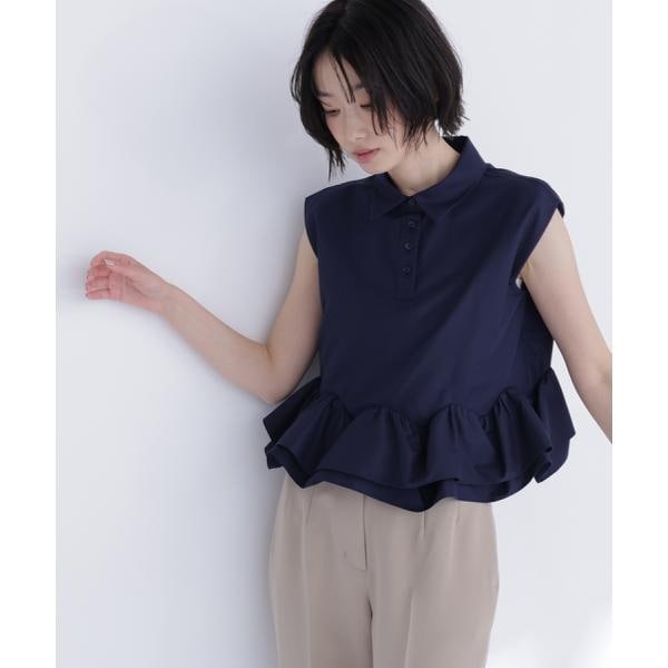 ナチュラルビューティーベーシック（NATURAL BEAUTY BASIC）/ヘムフリルシャツブラウス_2