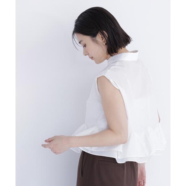 ナチュラルビューティーベーシック（NATURAL BEAUTY BASIC）/ヘムフリルシャツブラウス_6