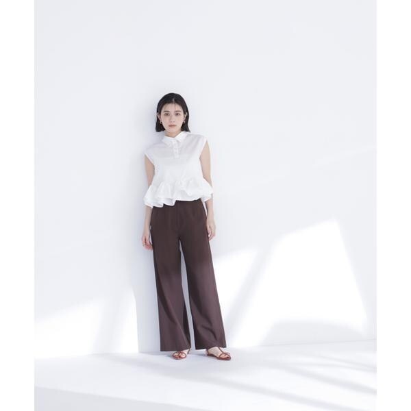 ナチュラルビューティーベーシック（NATURAL BEAUTY BASIC）/ヘムフリルシャツブラウス_11