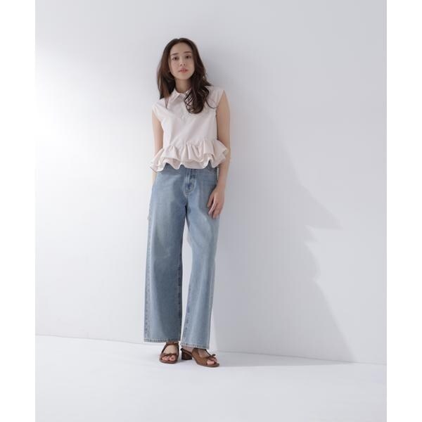 ナチュラルビューティーベーシック（NATURAL BEAUTY BASIC）/ヘムフリルシャツブラウス_14