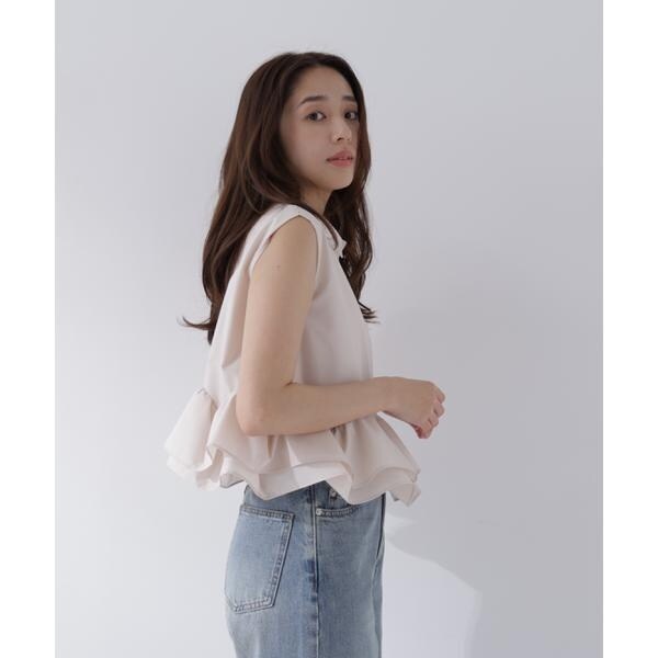 ナチュラルビューティーベーシック（NATURAL BEAUTY BASIC）/ヘムフリルシャツブラウス_15