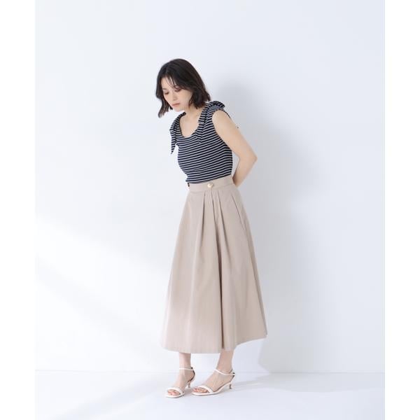 ナチュラルビューティーベーシック（NATURAL BEAUTY BASIC）/撥水マリンフレアスカート_7