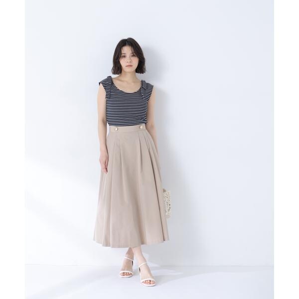 ナチュラルビューティーベーシック（NATURAL BEAUTY BASIC）/撥水マリンフレアスカート_9