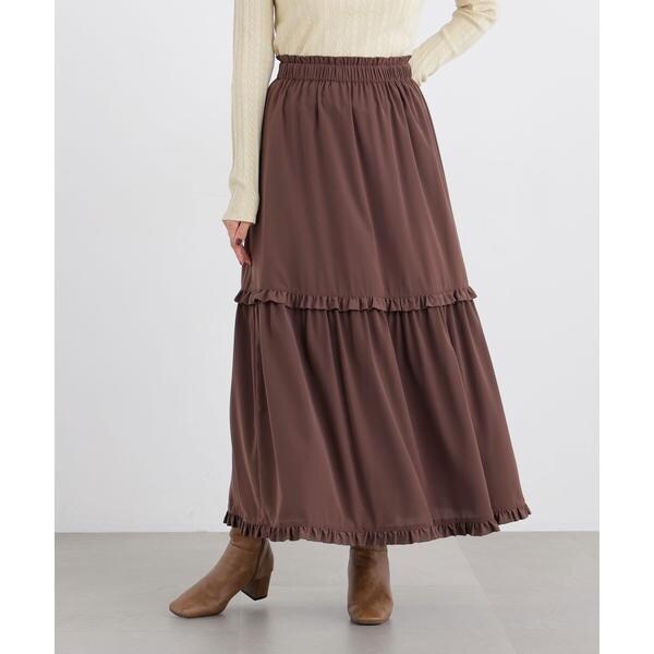 ナチュラルビューティーベーシック(NATURAL BEAUTY BASIC)/〈N.〉ティアードフリルスカート ナチュラルビューティーベーシック(NATURAL BEAUTY BASIC)/〈N.〉ティアードフリルスカート