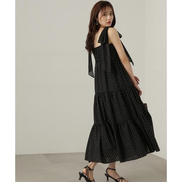 プロポーション ボディドレッシング（PROPORTION BODY DRESSING）/ショルダーリボンティアードワンピース