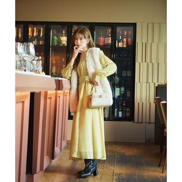 プロポーション ボディドレッシング（PROPORTION BODY DRESSING）/肩シャーリングシアーワンピース24AWの通販は