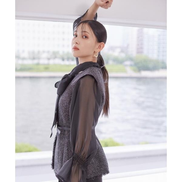 プロポーション ボディドレッシング（PROPORTION BODY DRESSING）/2wayシアーボウタイブラウス24AWの通販は
