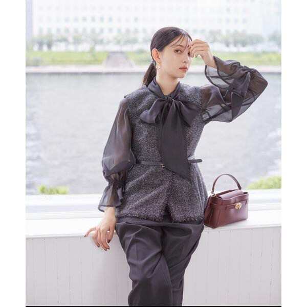 プロポーション ボディドレッシング（PROPORTION BODY DRESSING）/2wayシアーボウタイブラウス24AWの通販は