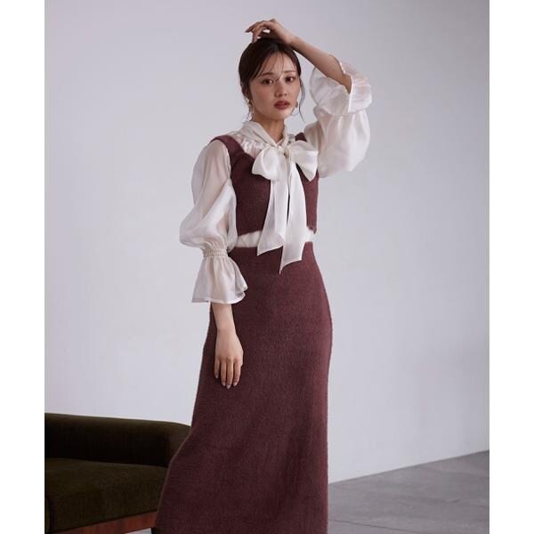 プロポーション ボディドレッシング（PROPORTION BODY DRESSING）/2wayシアーボウタイブラウス24AWの通販は