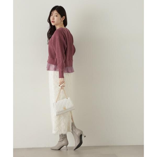 PROPORTION】 レイヤード風ニット PROPORTION BODY DRESSING