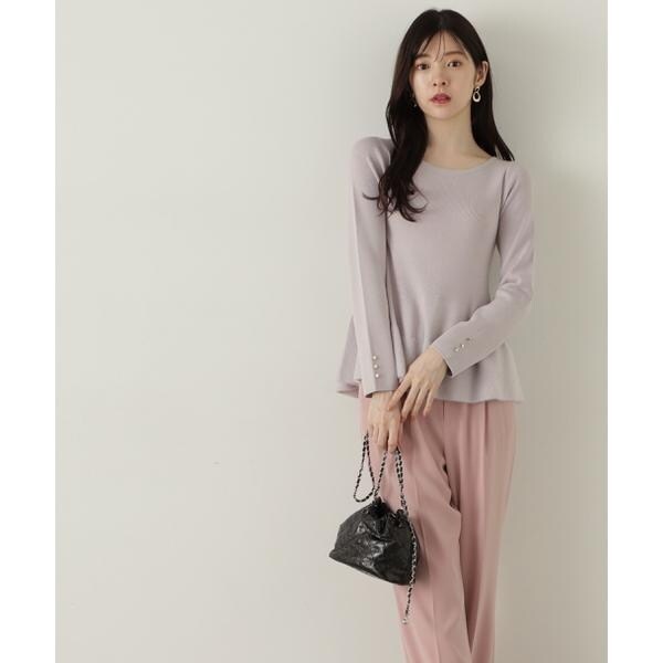 プロポーション ボディドレッシング（PROPORTION BODY DRESSING）/フェザーペプラムニット　24AW 5,114円