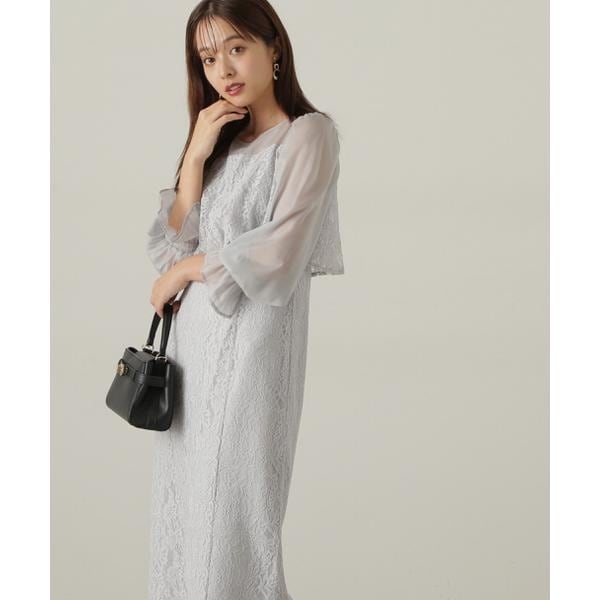 プロポーション ボディドレッシング（PROPORTION BODY DRESSING）/レースレイヤードタイトワンピース