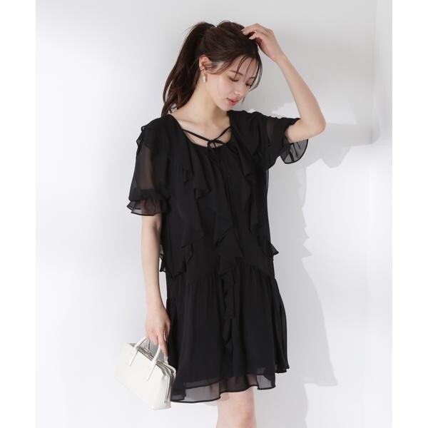 プロポーション ボディドレッシング（PROPORTION BODY DRESSING）/《EDIT COLOGNE》ラッフルミニワンピース