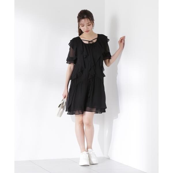 プロポーション ボディドレッシング（PROPORTION BODY DRESSING）/《EDIT COLOGNE》ラッフルミニワンピース