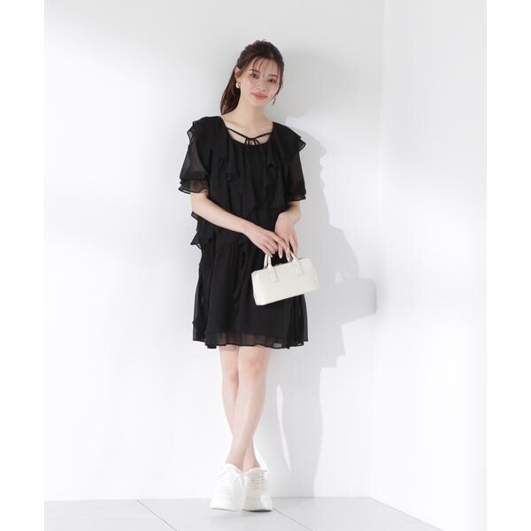 プロポーション ボディドレッシング（PROPORTION BODY DRESSING）/《EDIT COLOGNE》ラッフルミニワンピース