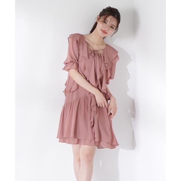 プロポーション ボディドレッシング（PROPORTION BODY DRESSING）/《EDIT COLOGNE》ラッフルミニワンピース