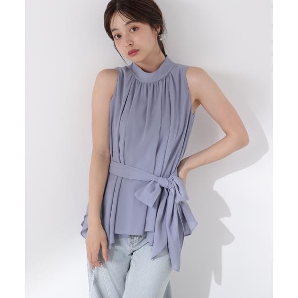 プロポーション ボディドレッシング（PROPORTION BODY DRESSING）/ベルト付楊柳ブラウス