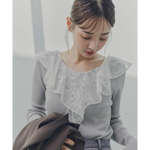 中古】エムズグレイシー 24SS サマーニット セーター 和紙混 オフ