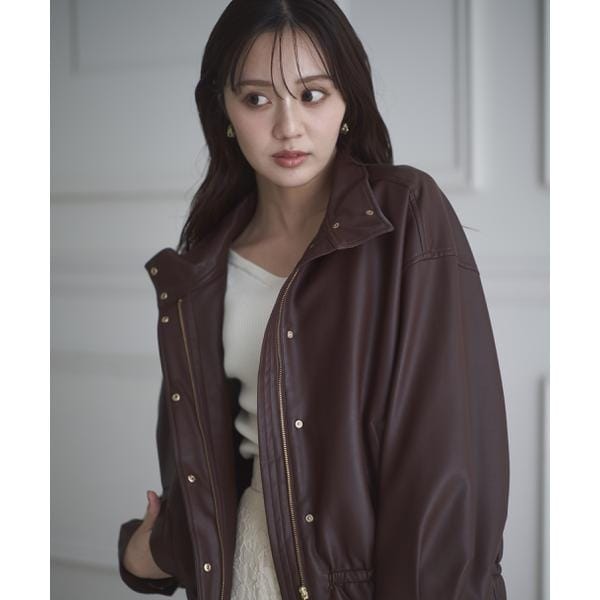 プロポーション ボディドレッシング（PROPORTION BODY DRESSING）/合皮ドロストブルゾン 25AW