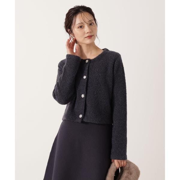 プロポーション ボディドレッシング（PROPORTION BODY DRESSING）/《EDIT COLOGNE》ブークレカーディガン