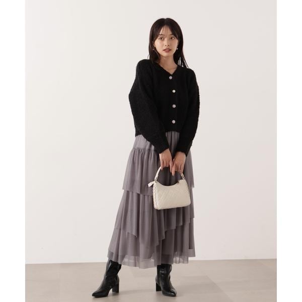 プロポーション ボディドレッシング（PROPORTION BODY DRESSING）/《EDIT COLOGNE》エアリーティアードスカート 25AW