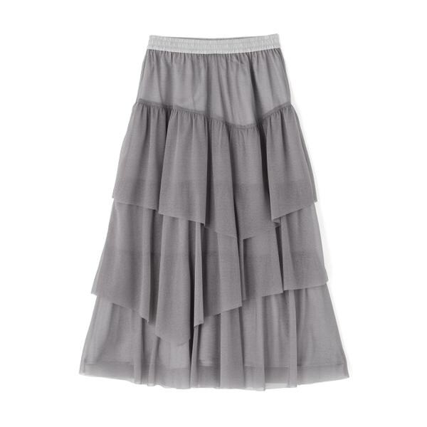 プロポーション ボディドレッシング（PROPORTION BODY DRESSING）/《EDIT COLOGNE》エアリーティアードスカート 25AW