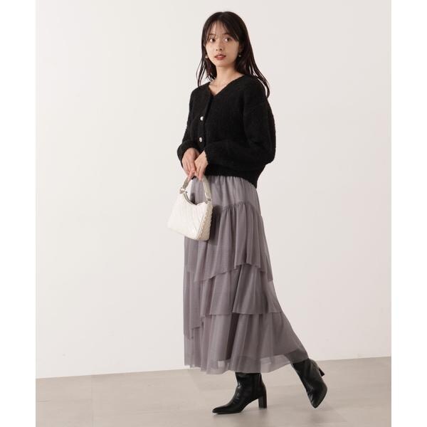 プロポーション ボディドレッシング（PROPORTION BODY DRESSING）/《EDIT COLOGNE》エアリーティアードスカート 25AW